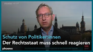 phoenix tagesgespräch mit Roland Löffler zum Schutz von Politiker:innen am 08.05.24