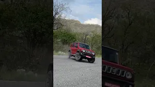 Jimny Brake Stability Test🫨 #explore #automobile #offroading #jimny #marutisuzuki #5door #trending