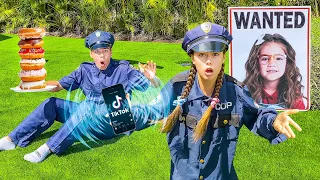 Nastya Pretend Play | Funny Police Chase Story for Kids | Costume Dress Up