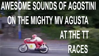 GIACOMO AGOSTINI ON THE 3 CYLINDER MV AGUSTA 500, ISLE OF MAN TT RACES PARADE LAP 2011