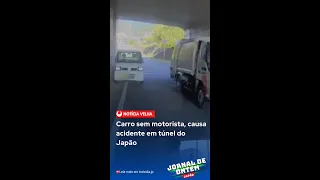 Carro sem motorista, causa acidente em túnel do Japão