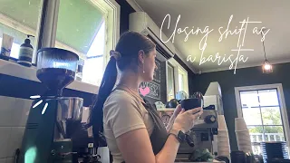 Closing shift as a barista in Melbourne| POV, Barista Vlog, Cafe Vlog