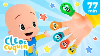 Finger Family balloons and more Nursery Rhymes by Cleo and Cuquin | Children Songs