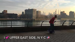 Onewheel+ & Segway in NYC, East River Waterfront Esplanade 🇺🇸 (4K)