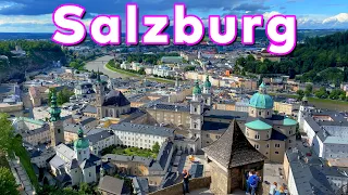 SALZBURG AUSTRIA 4k - historic centre - Old town