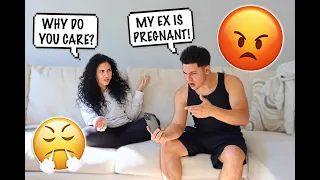 GETTING MAD THAT MY EX IS PREGNANT!! *PRANK ON GIRLFRIEND*