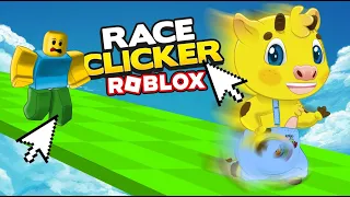 AMIGO MUMU DEMUESTRA SU VELOCIDAD IMPRESIONANTE EN RACE CLICKER ROBLOX