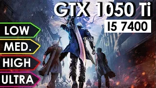 Devil May Cry 5 | GTX 1050 Ti + i5-7400 | Low vs. Medium vs. High vs. Ultra | 1080p