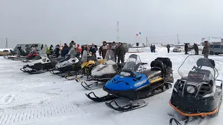 Поехали на гонки на снегоходах. Будет шумно и весело, Помоздино встречай! 1/3 серия.