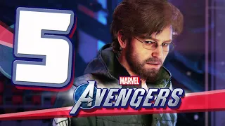 MARVEL AVENGERS Game Walkthrough Part 5 To Find Olympia! Search for Jarvis (PS4 Pro)