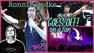 RONNIE RADKE goes in on a heckler at FALLING IN REVERSE set at BLUE RIDGE ROCK FEST!!!