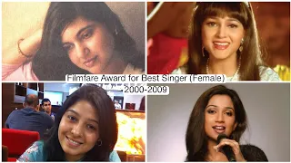 FILMFARE AWARD for BEST SINGER (FEMALE) 2000 to 2009 | Nominations and Winners
