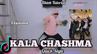 KALA CHASHMA Dance Challenge by Quick Style | Tiktok Tutorial | Easy Step by step for beginners