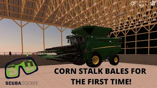 CORN STALK BALES AND DRYING OUR WET CORN