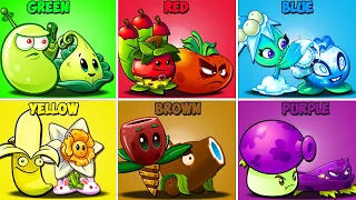 PvZ 2 Random 6 Best Pair Colorful Team Plants Battlez - Which Team Plant Will Win?