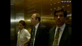 Riding the elevator at World Trade Center