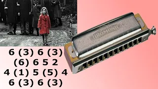 SCHINDLER`S LIST HARMONICA, CHROMATIC, LA LISTA DE SCHINDLER, ARMÓNICA CROMÁTICA, TABS, TUTORIAL