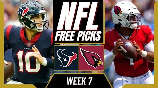 TEXANS vs CARDINALS NFL Picks and Predictions (Week 7) | NFL Free Picks Today