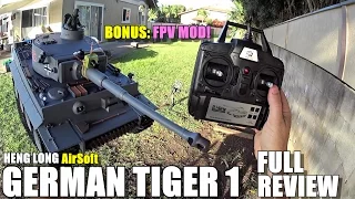 HENG LONG GERMAN TIGER 1 AIRSOFT 1:16 RC Tank - Full Review - [Unbox, Setup, Run Test, Pros & Cons]