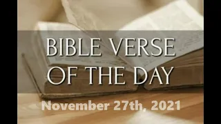 Verse of the Day - November 27th, 2021 - Colossians 3:16 (KJV)