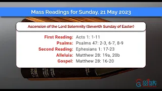 Catholic Mass Readings in English - May 21 2023