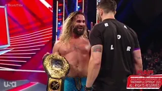 SETH ROLLINS Defeat DAMIAN PRIEST & Retains His World Heavyweight Championship At Monday Night Raw