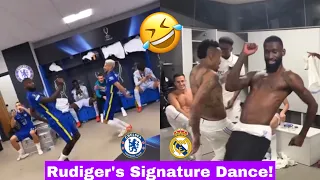 🔥Antonio Rudiger’s Crazy Dance at Chelsea vs Real Madrid spoils Teammates Dressing Room Celebration