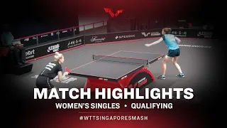 Christina Kallberg vs Adina Diaconu | WS | Singapore Smash 2022 (Qual)