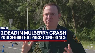 Full press conference: Grady Judd discusses double fatal crash