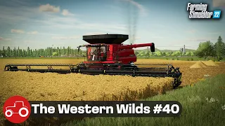 Buying The New Combine & A Honeybee Header - The Western Wilds #40 FS22 Timelapse