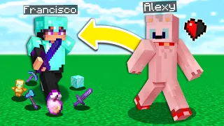 Paso Minecraft pero Si recibo daño Dropeo COSAS OP 😱 Speed runner vs Asesino - Alexy