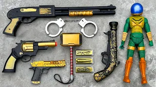 Special Force Set M1014 Shoot Gun - revolver Handgun,thor hammer,Ak47 gun,Moto Bike,Handcuff,pistol