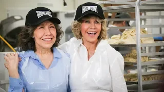 "Breaking Bread Together" - Jane Fonda and Lily Tomlin Visit the Homeboy Bakery!