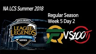 [ FlyQuest vs 100 Thieves ] - 2018 NA LCS Summer Week 5 Day 2 180723