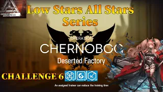 Arknights CC#2 Deserted Factory Challenge 6 Guide Low Stars All Stars with Angelina