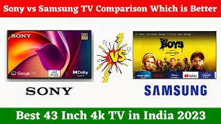 Sony vs Samsung 4k TV Comparison Which is Better ⚡ Samsung vs Sony 43 Inch Comparison 2023