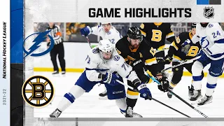 Lightning @ Bruins 12/4/21 | NHL Highlights