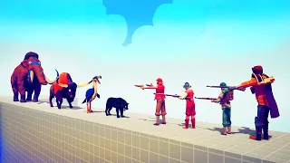 ANIMAL TEAM vs GUNNER | TABS - Totally Accurate Battle Simulator