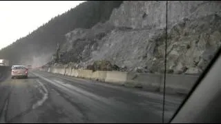 Rock blasting area I90