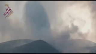El volcán de La Palma este martes, 2 de noviembre