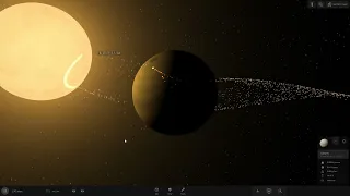Saturn vs smallest red dwarf star (EBLM J0555 57AB)