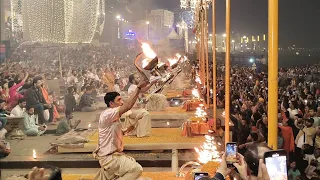 Full Ganga Aarti  Kashi ( Varanasi ) , Dashaswamedh Ghats , Banaras