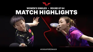 Sun Yingsha vs Liu Hsing Yin | WS R64 | Singapore Smash 2023