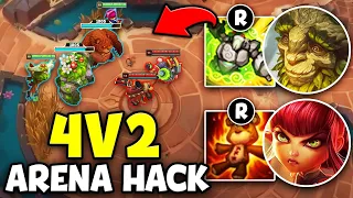 I BROKE ARENA MODE AND TURNED IT INTO A 4V2! (THIS IS ACTUALLY GENIUS)