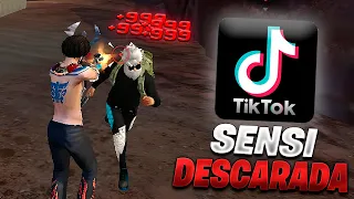 Probé La Sensibilidad Mas Descarada de TIK TOK en Free Fire😈 (IGUAL A HACKER☠️)