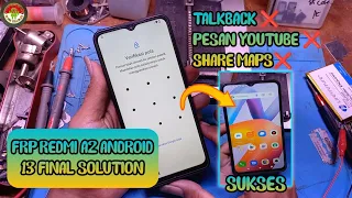 REDMI A2 2023 FRP BYPASS ||VERIFIKASI AKUN GOOGLE ANDROID 13 TANPA KOMPUTER