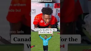 The emotions of Alphonso Davies after Canada's qualification for the world cup 2022 ❤️ #shorts
