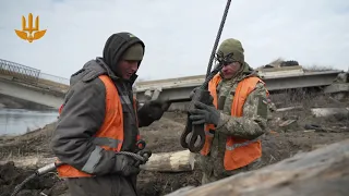 Підрозділи Держспецтрансслужби відбудовують мости, зруйновані внаслідок агресії рф