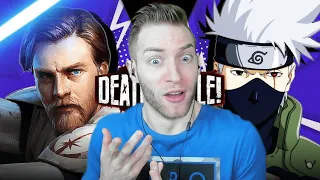 HE HAS THE HIGH GROUND!!! Reacting to "Obi-Wan Kenobi vs Kakashi Death Battle"