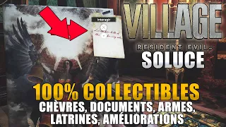 RESIDENT EVIL VILLAGE : 100% COLLECTIBLES : (Chèvres, Documents, Latrines, Armes,..) SOLUCE COMPLÈTE